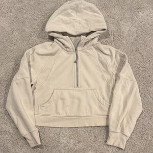 Lululemon Scuba Oversized Half-Zip Hoodie, Cream